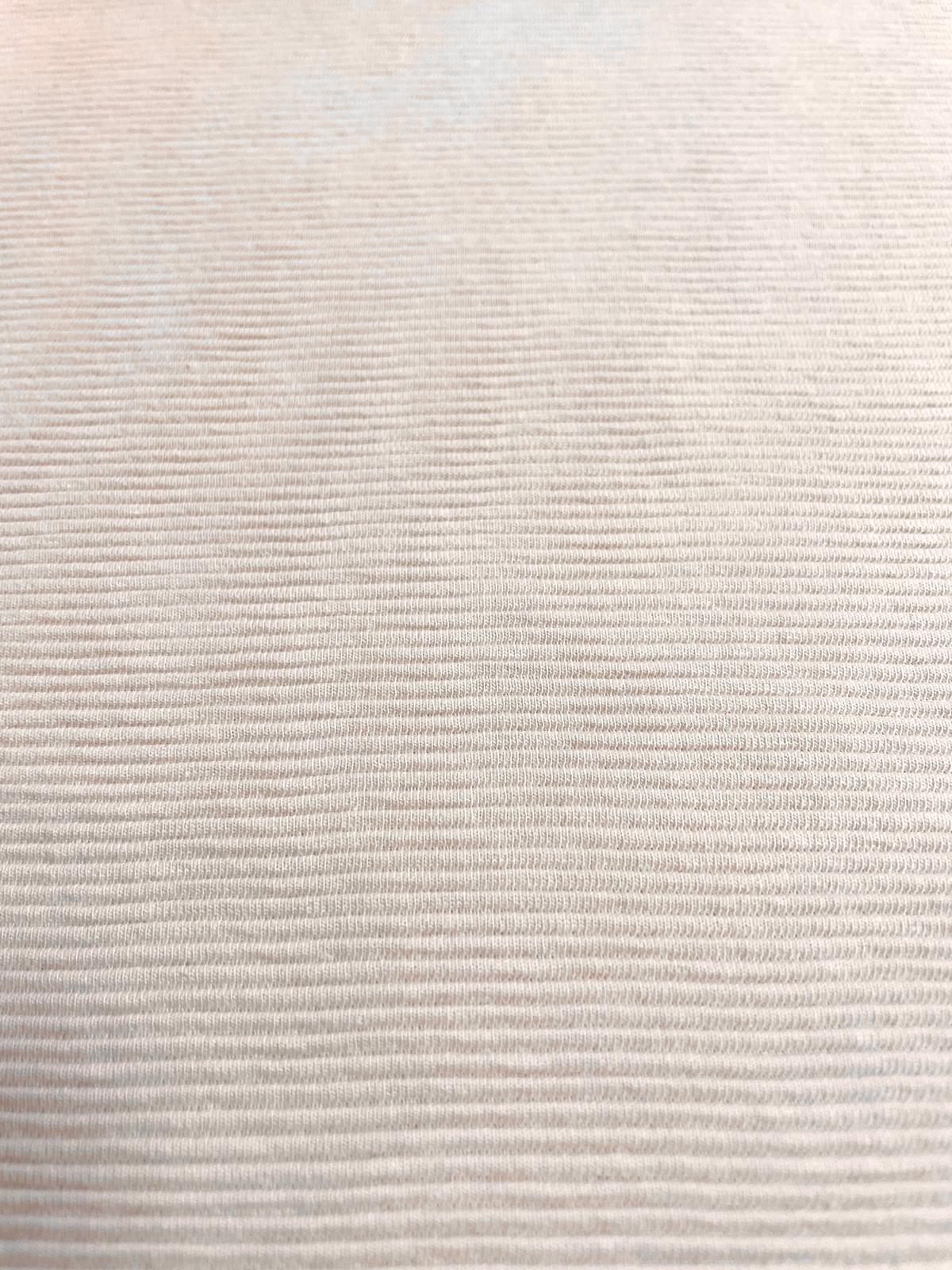 Jersey Ottoman "Helles Ecru" creme uni